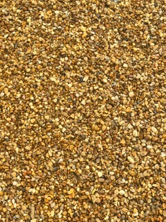 Pea gravel for walkways, patios and drainage