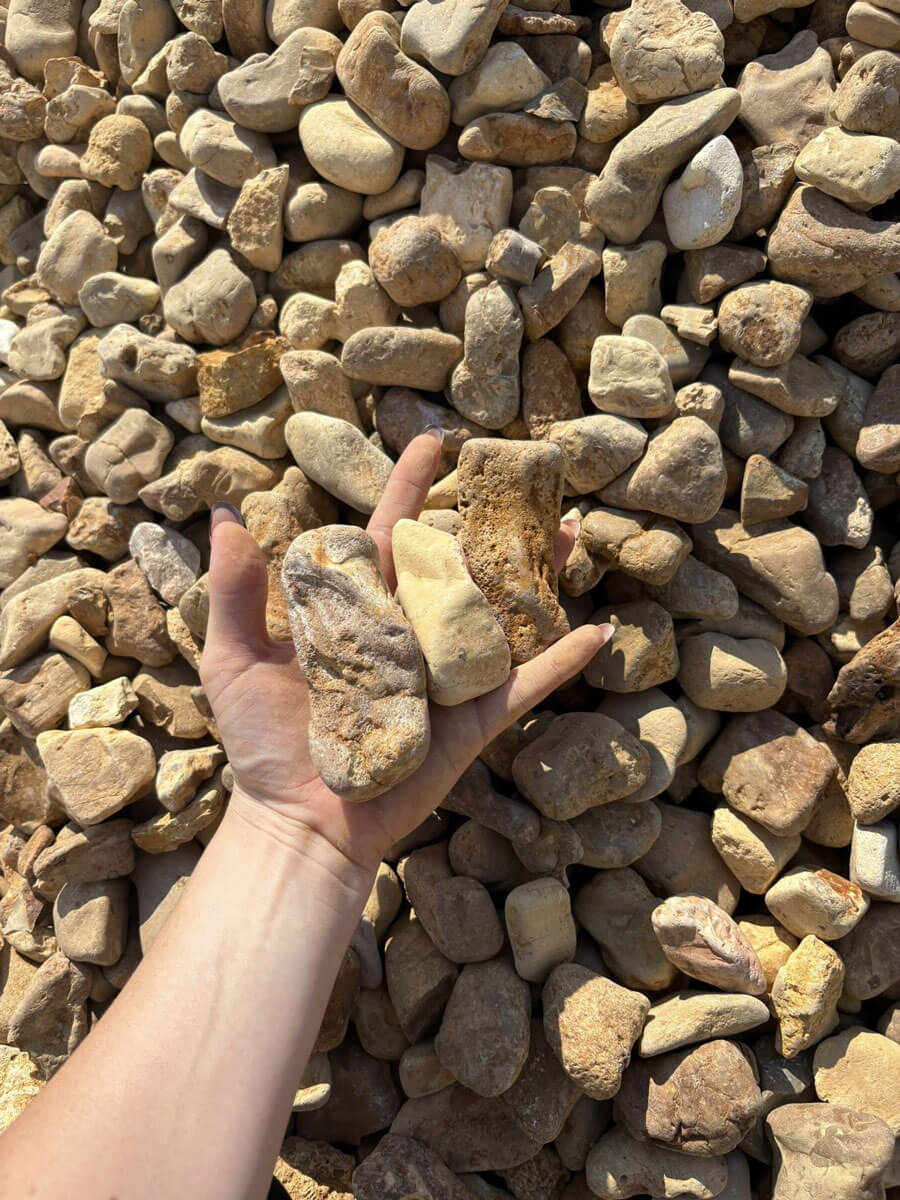 Large riprap rock for erosion control and drainage